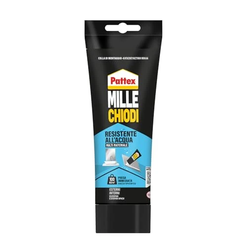 Offerta a tempo: Pattex Millechiodi Esterni & Interni, Adesivo Resistente all'acqua, 340 g - 20% da 11.29 € a 8.99 €