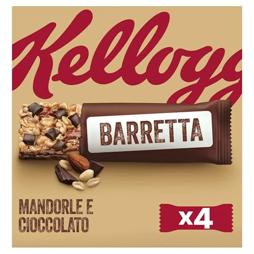 Kellogg's Almendras y Chocolate Barritas - Paquetes de 4 x 32 g - Total: 128 gr