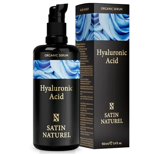 Offre limitée : Satin Naturel Sérum Acide Hyaluronique à Forte Teneur 100 ml – Soin Visage Bio à l’Acide Hyaluronique – Hydratant Anti Âge Vegan – Hydratation 24 h – Soin pour Femmes et Hommes de 23.99 EUR à 16.71 EUR (remise 30%)