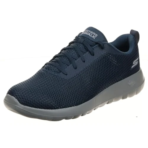 Skechers GO WALK MAX EFFORT, Zapatillas Deportivas para Hombre, Navy Textile /Gray Trim, 48 EU