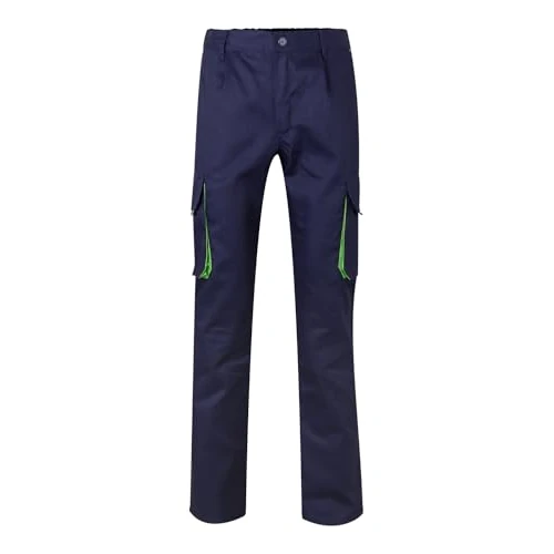 Offerta a tempo: Velilla 103004 - Pantaloni multitasche, Blu marino e verde lime, 46 - 0.00% da 25.19 € a 25.19 €