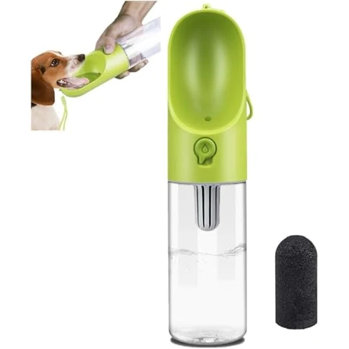 Offerta a tempo: PETKIT Eversweet Borraccia per Cani Portatile, One-Touch Bottiglia da Viaggio per Cani,Senza BPA,Antibatterico,Adatto per Escursioni e Campeggio,400 ml(verde) - 41% da 16.99 € a 9.99 €