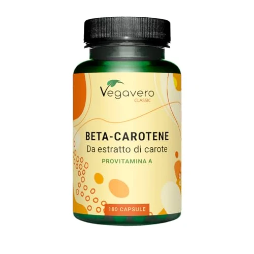 Oferta limitada: Betacaroteno Vegavero | Para 6 Meses | NATURAL & VEGANO | Sin Aditivos | Acelerador Bronceado | Extracto de Zanahoria | Con en Vitamina A | 180 Capsulas de 21.90 € a 19.71 € (ahorro 10%)