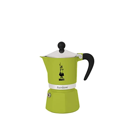 Oferta limitada: Bialetti Rainbow Cafetera Italiana Espresso, 1Taza, Aluminio, Verde, 1 Taza de 25.90 € a 25.10 € (ahorro 3%)