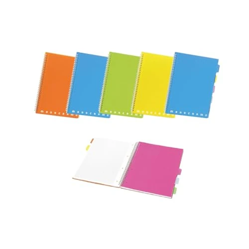 Limitiertes Angebot: Pigna, Maxi-Spiralheft PPL FLUO, Format A4 21x29,7 cm, doppelter Einband Polypropylen, perforiert und mikroperforiert, 100 Blatt, 80 g/m2 Papier, innen 5M, 5 mm Quadrate, 5 von 49.50 EUR auf 49.50 EUR (Spare 0%)