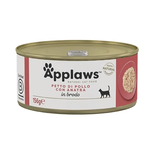 Zeitlich begrenztes Angebot: Applaws Natural Premium Katzennassfutter, Hühnerbrust mit Ente in Brühe Packung mit 24 x 156g Dosen von 47.49 € auf 47.49 € (0.00% Rabatt)