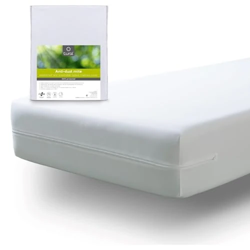 Offerta a tempo: Tural Fodera per materasso 90x200cm Singolo Antiacaro Certificato Oeko-TEX Traspirante impermeabile con cerniera - 0.00% da 25.12 € a 25.12 €