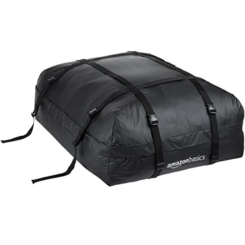 Limited-time offer: Amazon Basics Rooftop Cargo Carrier Bag, Black, 424.8 litres, 15 cu. ft. from 41.99 GBP to 41.99 GBP (save 0%)