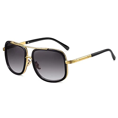 Limited-time offer: SHEEN KELLY New Gold Metal Frame Sunglasses Women Square Men Sunglasses Fashion classical Sun Glasses from 16.99 GBP to 16.99 GBP (save 0%)