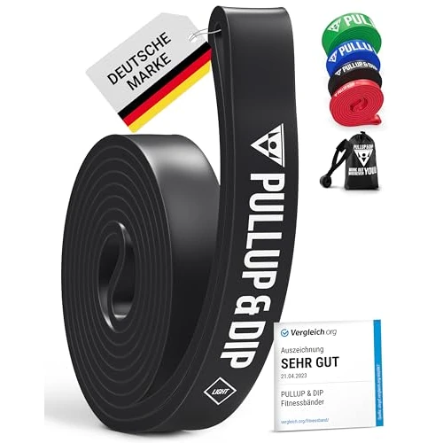 Offre limitée : PULLUP & DIP Bandes de Résistance Bande Élastique avec Sac, Guide d'exercice et Ancrage de Porte (Sets), Bandes de Traction, Pull-Up, Bande de Fitness pour d'Entraînement, Calisthenics de 15.90 € à 15.90 € (0.00% de remise)