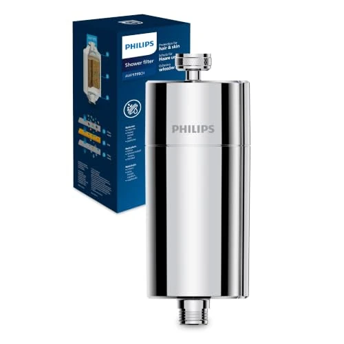 Offerta a tempo: Philips Water Filtro doccia In-Line con 1 confezione, riduce il Cloro fino al 99%, facile da installare, compatibile con tubi e rubinetti standard, Cromo, filtrazione 50.000L - 21% da 38.16 € a 29.99 €
