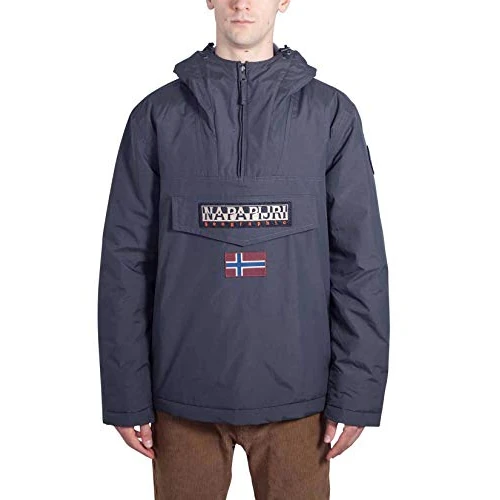 Napapijri Rainforest Winter Jacke Blouson Homme,Gris (Dark Grey Solid 198),S