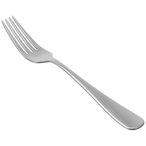 Zeitlich begrenztes Angebot: Amazon Basics Tafelgabeln, Abgerundete Kanten, Edelstahl, 12er-Pack, Silber, 5.3“ von 11.98 € auf 11.98 € (0.00% Rabatt)