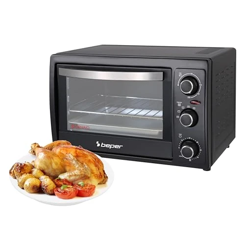 Beperkte aanbieding: BEPER 90.884 Elektrische oven, geventileerd, 1300 W, 30 liter, zwart van 99.90 EUR naar 50.85 EUR (besparing 49%)