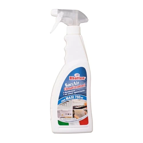 Offerta a tempo: San Air Detergente Igienizzante Climatizzatori, Filtri, Componenti, Unità Esterna, Elimina Cattivi Odori, 750ml spray no gas - 43% da 6.80 € a 3.90 €