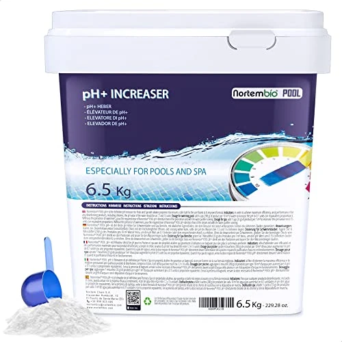 Offerta a tempo: Nortembio pH Plus per Piscina 6,5kg - Regolatore ph+ Incrementatore 100% Naturale Azione Rapida e Sicura - Acqua Cristallina + E book gratuito con consigli professionali - 3% da 30.95 € a 29.95 €