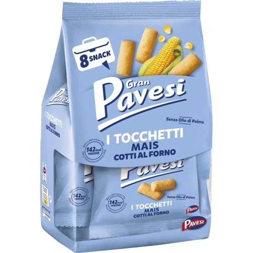 Offerta a tempo: Gran Pavesi Snack Tocchetti, Snack al Mais, 8 Pacchetti (256 g) - 43% da 3.14 € a 1.79 €