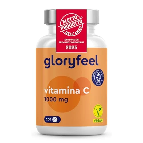 Beperkte aanbieding: Vitamine C 1000mg - 200 Tabletten (7 maanden) - Ondersteunt het Huid, Zenuwstelsel en het Immuunsysteem - Laboratorium Getest, Hoge Dosering, Veganistisch en Zonder Additieven, made in Germany van 14.97 EUR naar 12.70 EUR (besparing 15%)