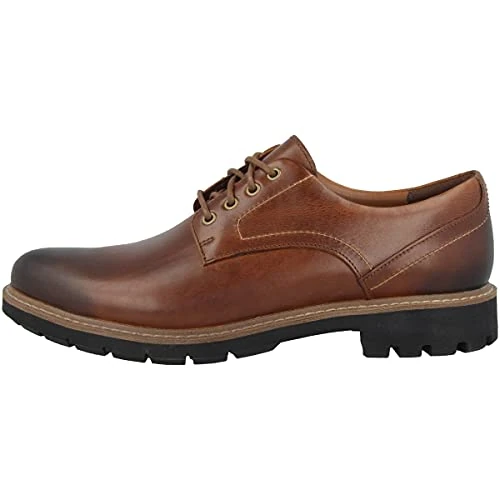 Clarks Batcombe Hall Derby - Zapatos de Cordones para Hombre, Marrón (Dark Tan Lea), 40 EU