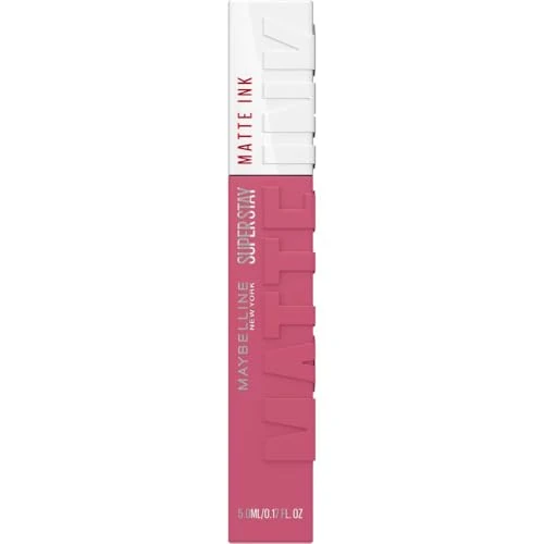 Zeitlich begrenztes Angebot: Maybelline New York Super Stay Matte Ink Flüssiger Lippenstift für 16H Halt, Mattes Finish, Kussecht & Wischfest ohne Abfärben, Hochpigmentierte Farbe, Nuance: 15 Lover, 5ml von 10.99 € auf 8.79 € (20% Rabatt)