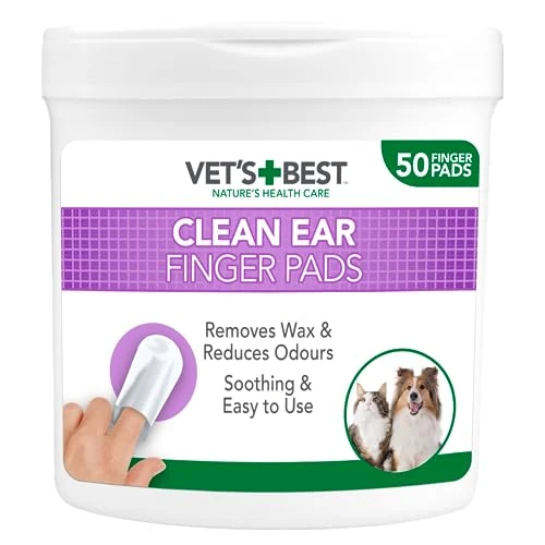 Offerta a tempo: Vet's Best Salviettine Pulizia Orecchie per Cani - 50 Pezzi — 30% da 6,96 € a 4,89 €