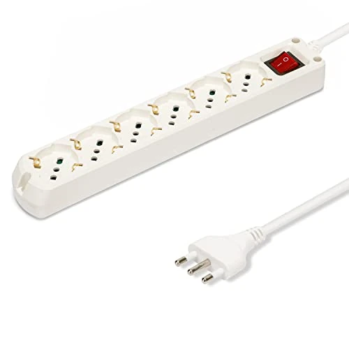Oferta limitada: Velamp multit-i-s60 regleta, Interruptor (6 enchufes Schuko, Blanco de 9.29 EUR a 9.29 EUR (ahorro 0%)