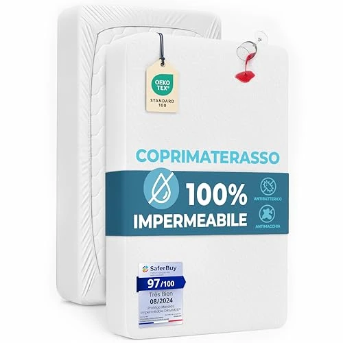 Zeitlich begrenztes Angebot: Dreamzie - Matratzenschoner 90 x 190 - Wasserdicht - Baumwolle von 18.99 € auf 15.29 € (19% Rabatt)