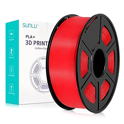 Oferta limitada: SUNLU PLA Plus 3D Filamento para impresora, filamento PLA+ de 1.75 mm, filamento 3D de dureza mejorada compatible con impresoras FDM, precisión dimensional +/- 0.02mm, carrete de 1kg(2.2libras), Rojo de 149.99 € a 15.99 € (ahorro 89.34%)