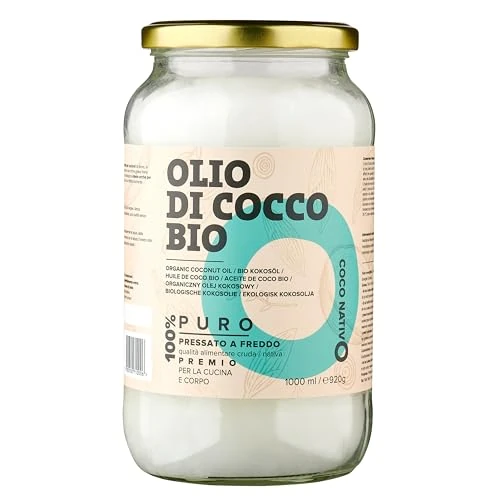 Offerta a tempo: CocoNativo Olio di Cocco Bio, 1000 ml, Ideale per Capelli, Corpo e Uso Alimentare - 0.00% da 17.95 € a 17.95 €