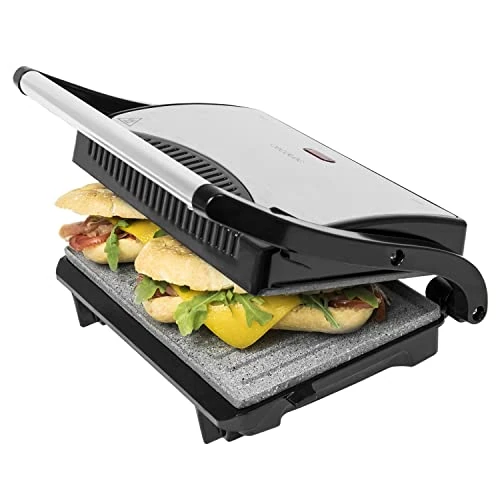 Zeitlich begrenztes Angebot: Cecotec Rock´n Grill- elektrischer Grill, klappbar, RockStone-Beschichtung, max. Antihaftung, Cold Touch-Griff, 23 x 14,5 cm,700 W,rostfreie Stahlverarbeitung. von 26.90 € auf 26.90 € (0.00% Rabatt)