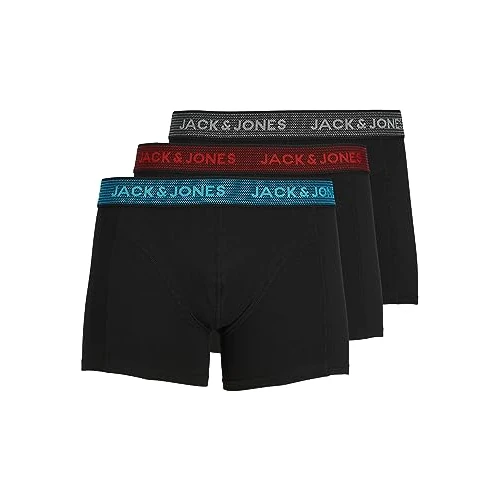 Oferta limitada: JACK & JONES Trunks 3Pack Trunks Asphalt l Asphalt L de 25.18 € a 17.07 € (ahorro 32.21%)