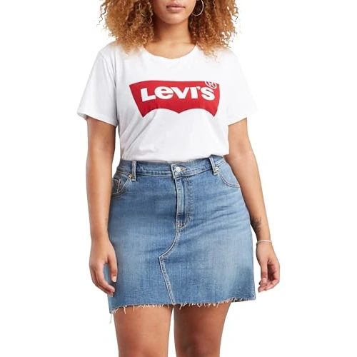 Oferta limitada: Levi's Women's Plus Size Perfect Tee T-Shirt, Batwing Logo, Plus Batwing White, 2XL de 30.00 EUR a 17.40 EUR (ahorro 42%)
