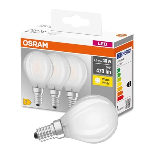 Oferta limitada: Osram 819399 Bombilla LED E14, 4 W, Blanco, 3 Unidades de 8.99 EUR a 8.99 EUR (ahorro 0%)