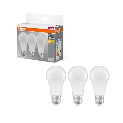 Tijdelijke aanbieding: OSRAM LED lamp | Lampvoet: E27 | Warm wit | 2700 K | 13 W | mat | LED BASE CLASSIC A [Energie-efficiëntieklasse A+] van 7.10 € naar 7.10 € (0.00% korting)