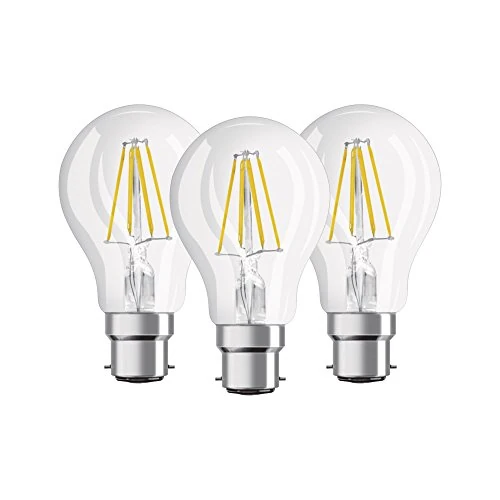 Tijdelijke aanbieding: OSRAM LED lamp | Lampvoet: B22d | Warm wit | 2700 K | 7 W | helder | LED BASE CLASSIC A [Energie-efficiëntieklasse A++] van 9.95 EUR naar 7.46 EUR (korting 25%)