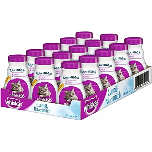 Offre limitée : Whiskas – Lait pour Chat en Pleine Croissance – Friandise pour Un Chat Heureux – sans Lactose et Facile à digérer – Petite récompense Entre Les Repas de 33.94 EUR à 30.01 EUR (remise 11%)