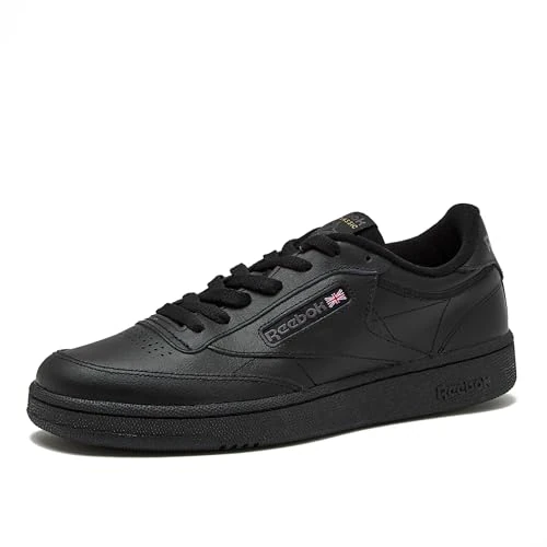 Reebok Club C 85, Zapatillas de Deporte Unisex adulto, Negro Intense Black Charcoal, 35 EU