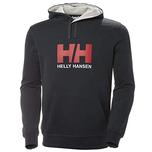 Helly Hansen Men's HH Logo Hoodie, Navy, XL