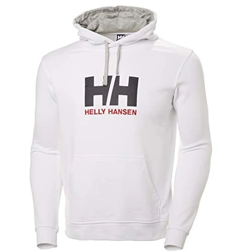 Tijdelijke aanbieding: Helly Hansen Mens HH Logo Hoodie, S, White van 101.00 € naar 49.49 € (51% korting)