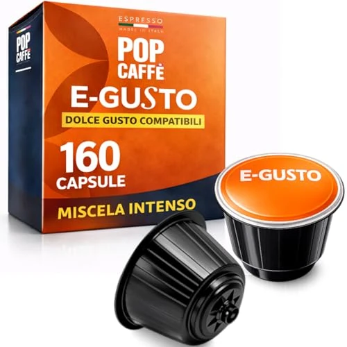 Tijdelijke aanbieding: 160 capsules Pop Caffe E-gusto mengsel 1 intensief compatibel Nescafe Dolce Gusto van 50.00 € naar 50.00 € (0.00% korting)