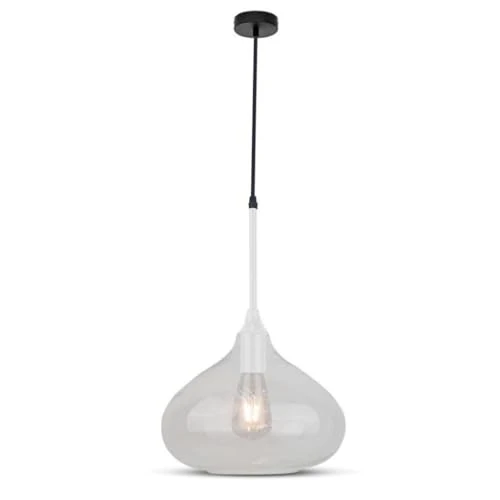 Oferta limitowana: Vtac lampa wisząca, szkło, biały z 204.62 zł na 204.62 zł (oszczędź 0.00%)