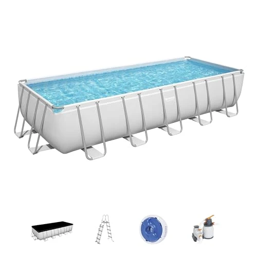 Bestway Power Steel 21' x 9' x 52" Rectangular Pool Set