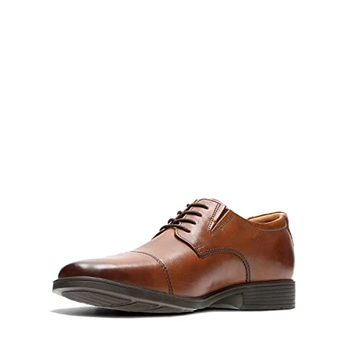 Offerta a tempo: Clarks Tilden Cap, Scarpe con lacci Uomo, Marrone Dark Tan Leather, 39.5 EU - 45% da 80.00 € a 44.15 €