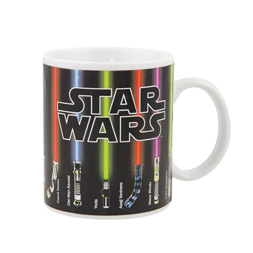 Offerta a tempo: Tazza Cambiamento di Calore Lightsaber Star Wars Merchandise Ufficiale Disney, Aggiungi Bevanda Calda per Rivelare Lightsabers, Regalo per Fan di Star Wars & Mandalorian, 295ml (10 fl oz) - 0.00% da 13.49 € a 13.49 €