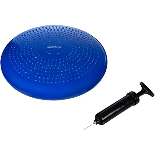 Offerta a tempo: Amazon Basics Cuscino gonfiabile per equilibrio, Blu scuro - 30% da 19.90 € a 13.93 €