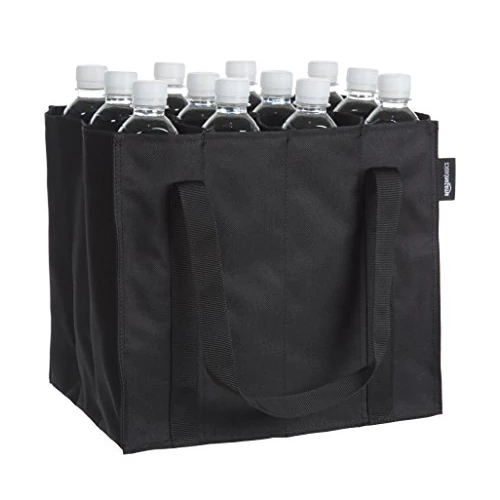 Tijdelijke aanbieding: Amazon Basics Flessentas, 12 vakken, flessen van 0,75 l, zwart, effen van 11.15 EUR naar 11.15 EUR (korting 0%)