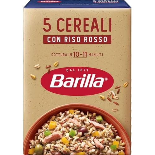 Offerta a tempo: Barilla Mix 5 Cereali con Riso Rosso, Fonte di Fibre, 400g - 35% da 3.82 € a 2.49 €