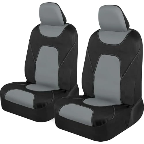 Limited-time offer: Motor Trend AquaShield Car Seat Covers for Front Seats, Gray – Two-Tone Waterproof Seat Covers for Cars, Neoprene Front Seat Cover Set, Interior Covers for Auto Truck Van SUV from 22.85 £ to 22.85 £ (save 0.00%)
