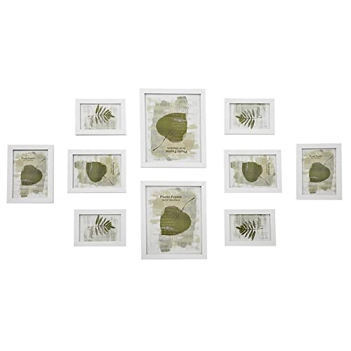 Offre limitée : SONGMICS Cadres Photo, Lot de 10, Deux 20 x 25 cm, Quatre 13 x 18 cm, Quatre 10 x 15 cm, MDF, Protection en Plastique, MDF, Blanc Nuage RPF310W de 35.99 € à 31.99 € (11% de remise)