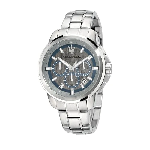 Offerta a tempo: Maserati Orologio da uomo, Collezione Successo, movimento al quarzo, cronografo, in acciaio - R8873621006 - 43% da 199.00 € a 113.43 €